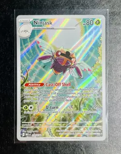 Ninjask 137/132 Pokemon TCG ME01: Mega Evolution Illustration Rare Holo English - Image 1