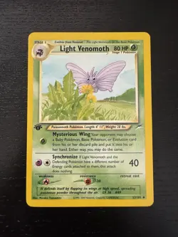 Light Venemoth (53/105) Neo Destiny 2000 Vintage Pokemon 1st Edition LP - Image 1