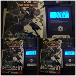 Lot Of 3 Heavy 22.80g+ Pokemon TCG SV Black Bolt Booster Pack Sealed! - Image 1