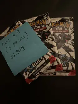 Lot Of 3 Heavy 22.80g+ Pokemon TCG SV Black Bolt Booster Pack Sealed! - Image 5