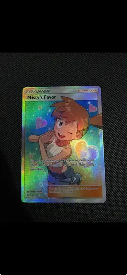 2019 Pokemon Unified Minds Misty's Favor 235/236 Ultra Rare Full Art Trainer NM - Image 2