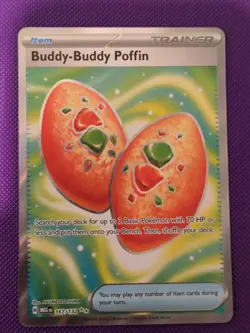 Pokemon Buddy-Buddy Poffin 167/132 Me01: Mega Evolution Holo - Image 1