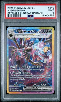 2024 POKEMON SSP EN-SURGING SPARKS SPECIAL ILLUSTRATION RARE HYDREIGON EX PSA 9 - Image 1