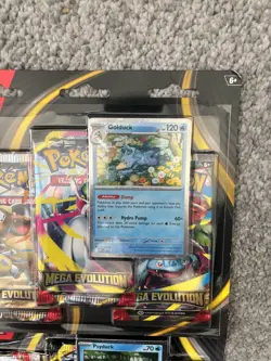 Pokemon TCG Mega Evolutions Triple Blister Golduck & Psyduck Factory Sealed ✅🚚 - Image 2