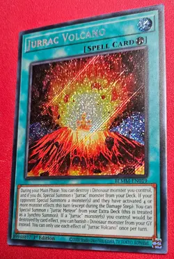 1x Yu-Gi-Oh! Jurrac Volcano - BLMM-EN019 - Secret Rare - 1st Edition - NM - Image 1