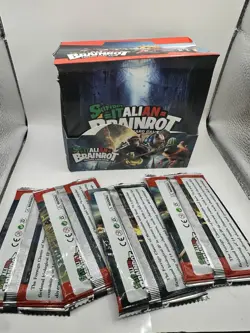 4 Blind Packs- Italian Brainrot Tungtungtung Tralala Kids Trading Cards Game - Image 3