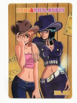 Nami Robin One Piece Plastic Card Bandai Japan Japanese Very Rare No.95 2003 F/S - Image 2