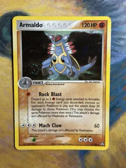 Armaldo 3/108 Ex Power Keepers Holo Rare Pokemon Card SWIRL - Image 2