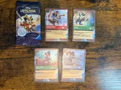 Disney Lorcana TCG Treasure Cruise Exclusive Promo Cards - Set of 5 - Image 1
