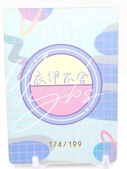 Yiyibushe - Anime Waifu Trading Card - Silver Wolf - NUMBERED 174/199 - Image 2