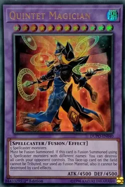 DUPO-EN040 QUINTET MAGICIAN ULTRA RARE 1ST EDITION YuGiOh CARD - Image 1