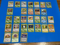 1999 Pokemon TCG Jungle-1st Edition Common & Uncommon Cards-Missing #42 + 47- LP - Image 1