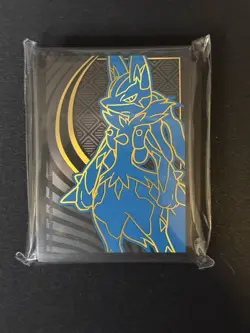 Lucario Card Sleeves From Mega Evolutions ETB 65 Count - Image 1