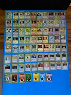 Pokemon BASE SET SHADOWLESS Ed. NEAR COMPLETE Non Holo Cards Lot RARE + *READ - Image 1