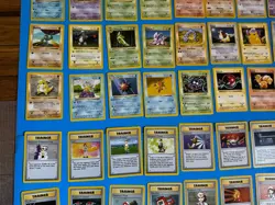 Pokemon BASE SET SHADOWLESS Ed. NEAR COMPLETE Non Holo Cards Lot RARE + *READ - Image 5
