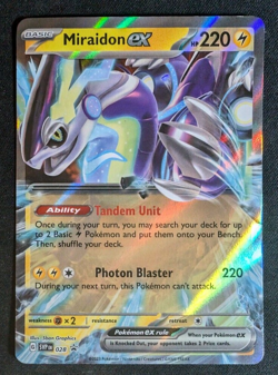 2023 Miraidon EX 028 Scarlet and Violet Black Star Promo Pokemon Card - Image 1