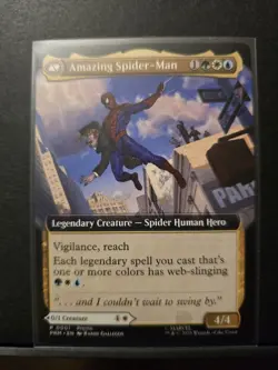 AMAZING SPIDERMAN MTG MAGIC THE GATHERING NYCC PROMO CARD PETER PARKER 2025 - Image 1