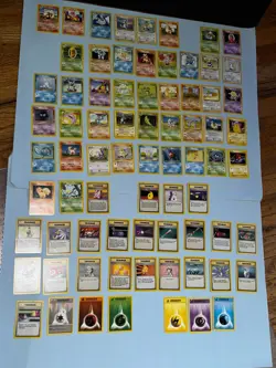 Near Complete 1999 Pokemon Base Set - 74 Cards Rare, Uncommon & Common - Image 2