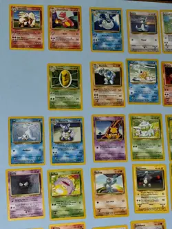 Near Complete 1999 Pokemon Base Set - 74 Cards Rare, Uncommon & Common - Image 3
