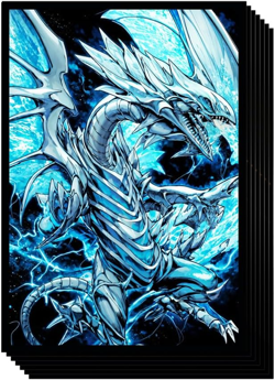 Yugioh Card Sleeves - White Dragon - 50Ct - Image 1
