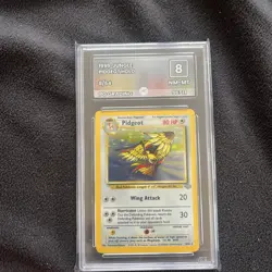 Pokemon TCG Jungle Pidgeot Holo Rare Card 8/64 Unlimited PG graded 8 NM-MT - Image 1