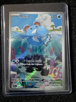 Pokemon TCG Paldea Evolved Marill Illustration Rare Card 204/193 - Image 1