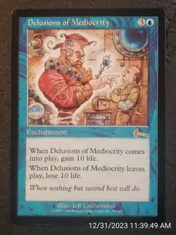 Magic The Gathering MTG Delusions Of Mediocrity Urza's Legacy UNPLAYED(DS3D1B6) - Image 1