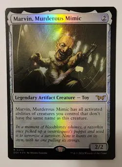 Mtg Duskmourn Marvin, Murderous Mimic NM Foil - Image 1