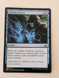 MTG Modern Masters 2017 Common GHOSTLY FLICKER NM - Image 1