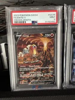 Pokemon Crown Zenith - Suicune V GG38, Entei V GG36, Raikou V GG41 - PSA 9 - Image 4