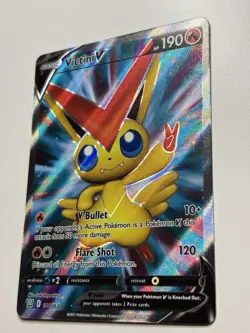 Pokemon TCG Victini V Sword & Shield Battle Styles 144/163 Holo Full Art NM - Image 3