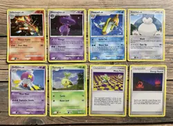 Pokemon Diamond And Pearl Lot x8 *LP-MP HOLO BLEED Mismagius Infernape Snorlax - Image 1