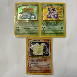 Vintage Pokemon Holo Card Lot Base Set 1999 WOTC Rare Damaged 90s Venusaur - Image 1