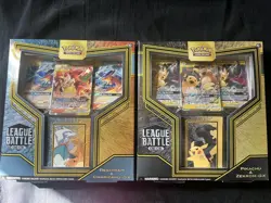 Pokemon Pikachu & Zekrom-GX and Reshiram & Charizard-GX League Battle Deck Sets - Image 1