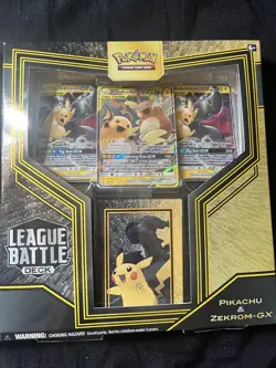 Pokemon Pikachu & Zekrom-GX and Reshiram & Charizard-GX League Battle Deck Sets - Image 3