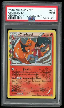 2016 Pokemon Charizard RC5/RC32 Generations Radiant Collection MT PSA 9 - Image 1