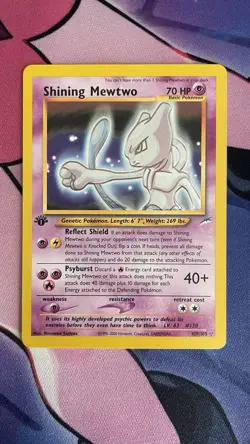 Pokemon 1st Edition Shining Mewtwo Neo Destiny 109 Holo Unlimited Shiny Holo - Image 1