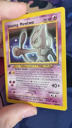 Pokemon 1st Edition Shining Mewtwo Neo Destiny 109 Holo Unlimited Shiny Holo - Image 4