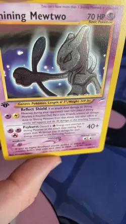 Pokemon 1st Edition Shining Mewtwo Neo Destiny 109 Holo Unlimited Shiny Holo - Image 5