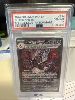 Pokemon TCG Charizard EX Paldean Fates Special Illustration Rare PSA 10 - Image 1