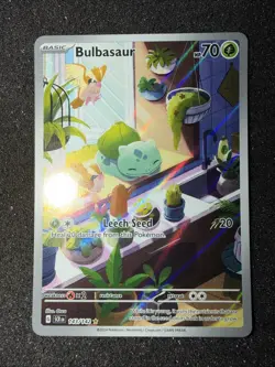 🍃Pokemon TCG Bulbasaur 143/142 Sv07: Stellar Crown Holo NM/M 🍃 - Image 1