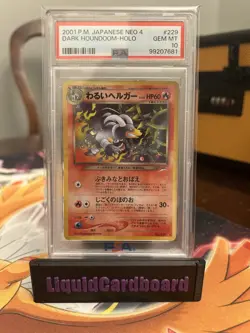 PSA 10 2001 Dark Houndoom #229 Pokemon Japanese Holo Neo Destiny 4 GEM MINT - Image 1