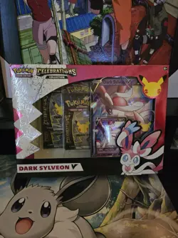 Pokemon TCG 25th Anniversary Celebrations Dark Sylveon V Collection Box - Sealed - Image 1