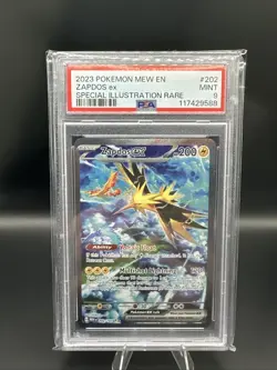 Pokemon 2023 SV151 Zapdos EX Special Illustration Rare #202/165 PSA 9 Mint - Image 1