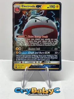 Pokemon Electrode GX 48/168 Celestial Storm Sun & Moon ULTRA RARE - Image 1