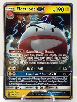 Pokemon Electrode GX 48/168 Celestial Storm Sun & Moon ULTRA RARE - Image 2