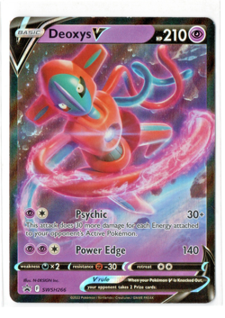 Pokemon TCG: Deoxys V SWSH266 Sword & Shield Black Star Promo Holo Game Freak NM - Image 1
