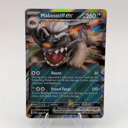 Mabosstiff ex 086 Black Star Promo Holo Pokemon Scarlet and Violet - Image 1