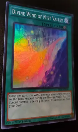 Yu-Gi-Oh! Divine Wind of Mist Valley THSF-EN056 The Secret Forces 1st Edition NM - Image 2