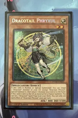 Yu-Gi-Oh! Dracotail Phryxul 1st Ed (Secret Rare) DOOD-EN023 (Doom Of Dimensions) - Image 1